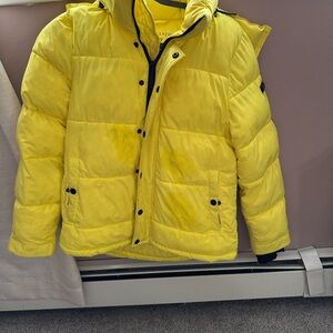 Zara Yellow Puffer Jacket